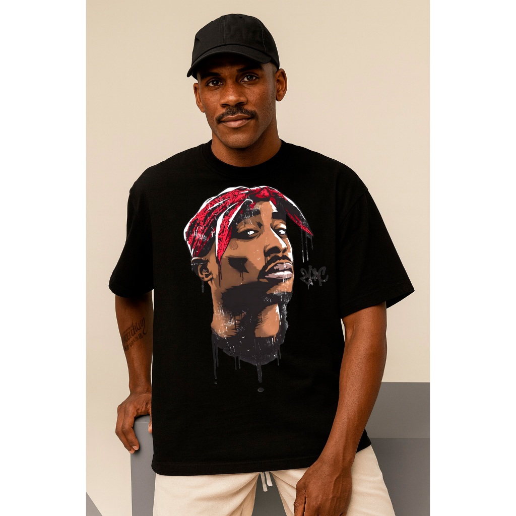 Camiseta Oversized Larga Para Treino Masculina Rapper Eua Gringa