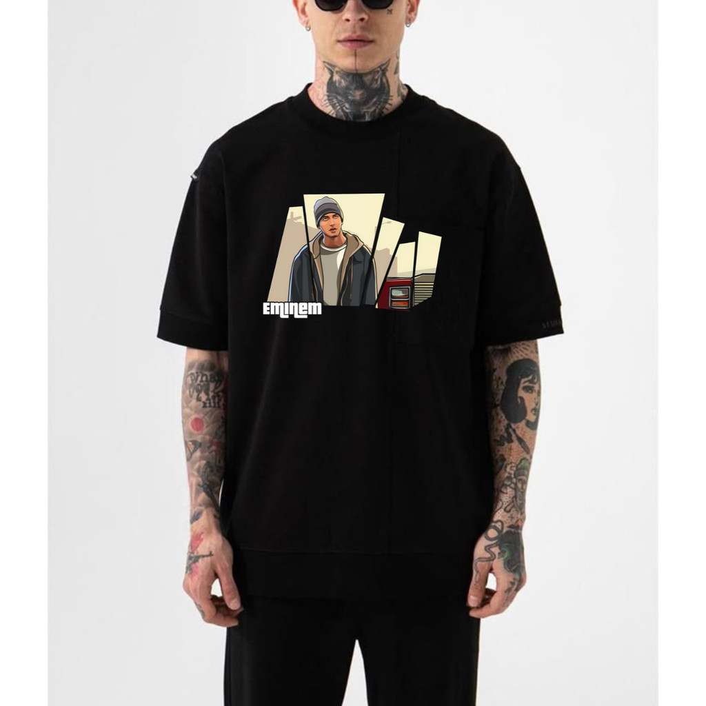 Camiseta Camisa Rapper Eminem GTA Estampa Exclusiva