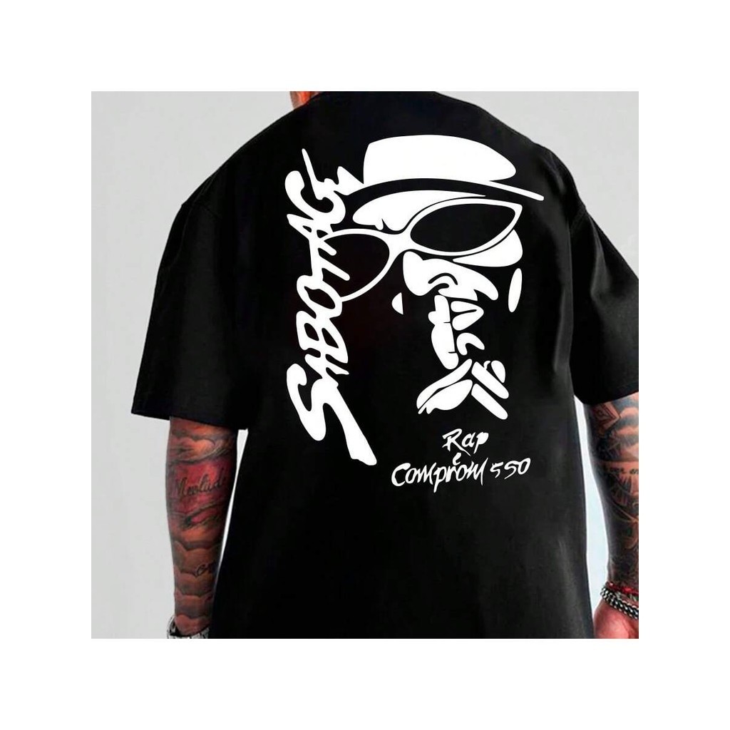 Camiseta Sabotage Rap É Comrpomisso Racionais Rapper Trap Musica Unissex 100% Algodão