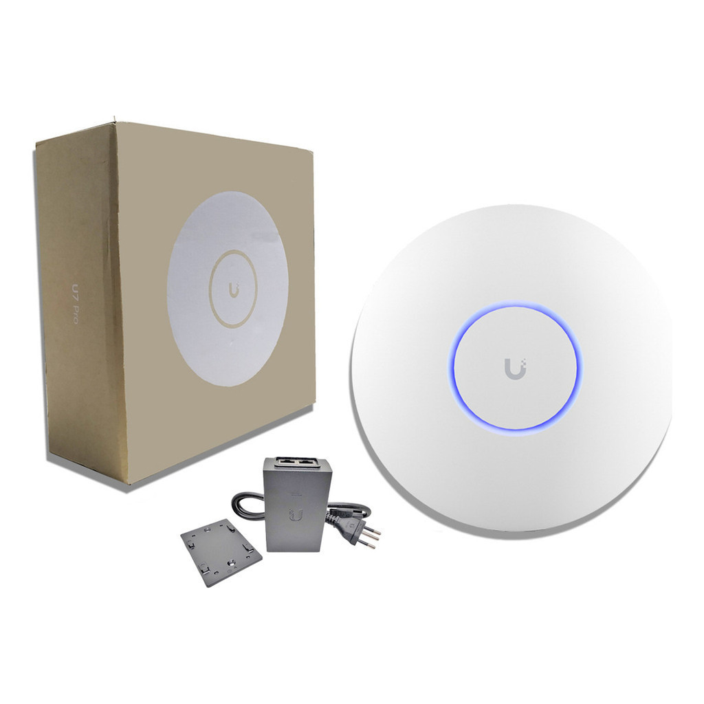 Access Point Unifi U7-pro Wifi 7 + Injetor Fonte Poe 30w   1unid.