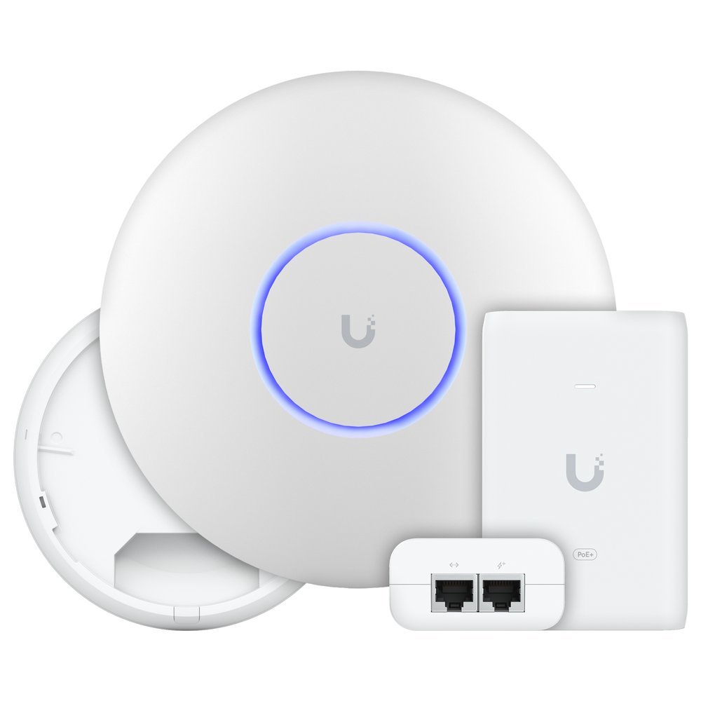 U7 Pro Com Fonte 30W 48V Ubiquiti | Roteador Wi-Fi 7 Access Point Tri Band 5.8 Gbps + Injetor PoE+