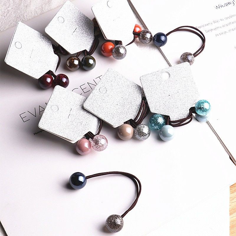 2 Pcs Ball Sólidos Contraste Infantis Faixas De Cabelo Elásticos Crianças Cordas Cabelo Meninas Acessórios Do Bebê Cocar