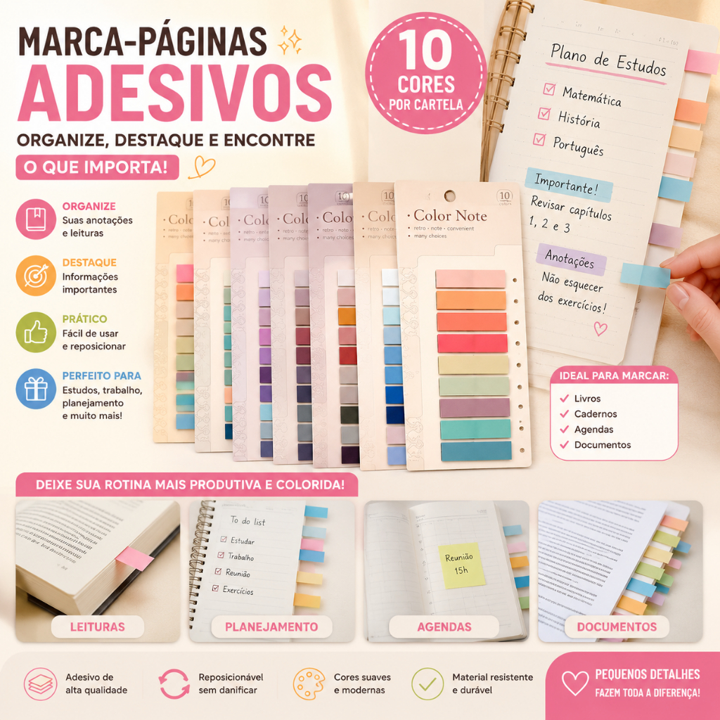 Cute Writable Sticky Tabs Transparent PET Index Page Flags Aesthetic Study Planner Notebook Annotation Tabs School Offic