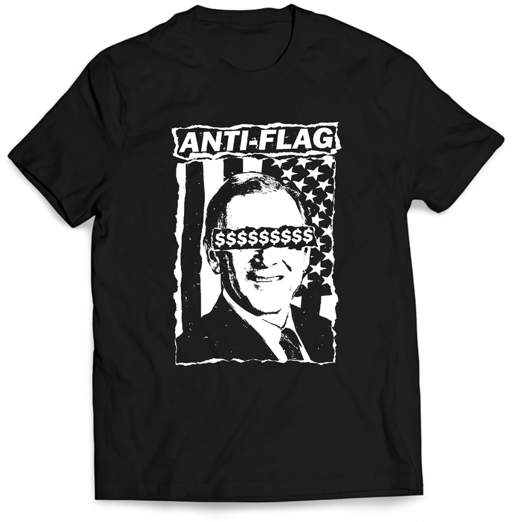 Camiseta Banda Punk Rock Anti-Flag 100% Algodão Unissex
