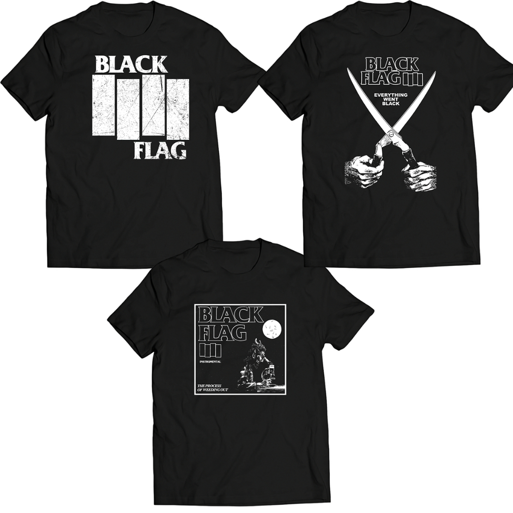 Camiseta Banda Black Flag 100% Algodão Unissex Camisa Banda Punk Rock