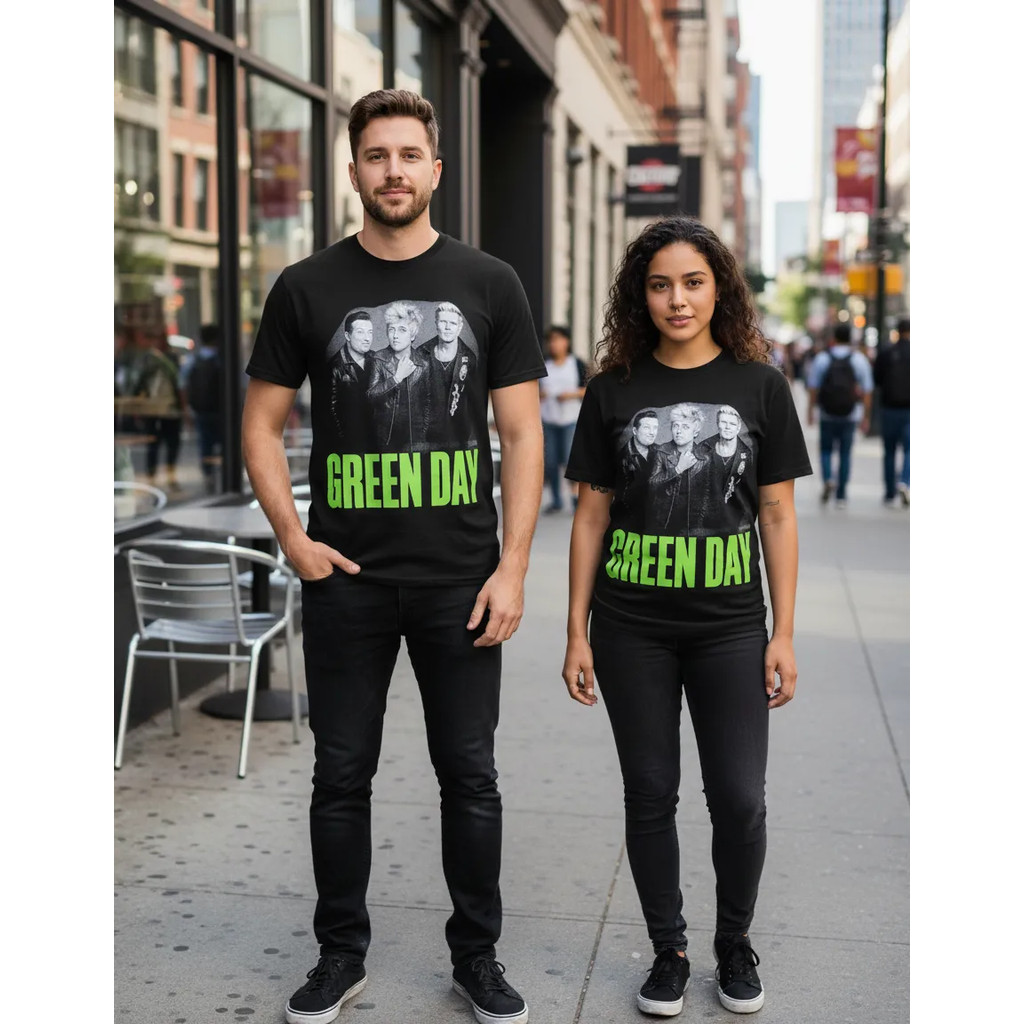 Camiseta Green Day Blusa Banda de Rock Adulto Unissex Punk FN5007