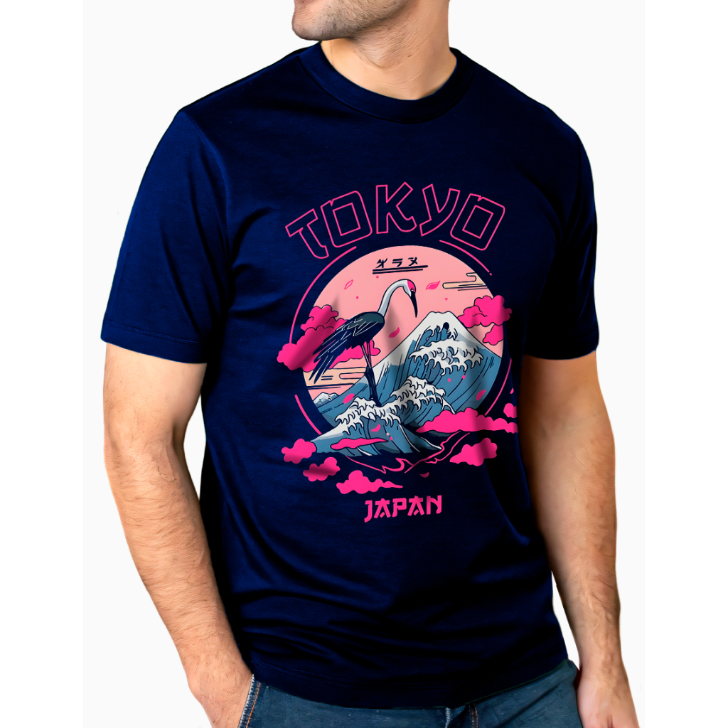 Camiseta TOKYO JAPAN Streetwear Estampada 100% Algodão Masculina e Feminina Unissex Camisa Premium