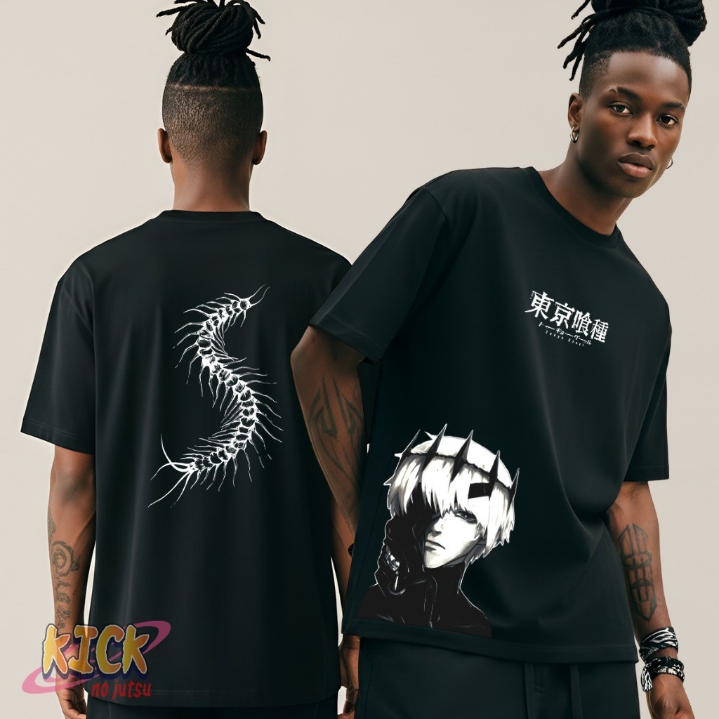 Camiseta Unissex 100% Algodão Anime Kaneki Tokyo Ghoul