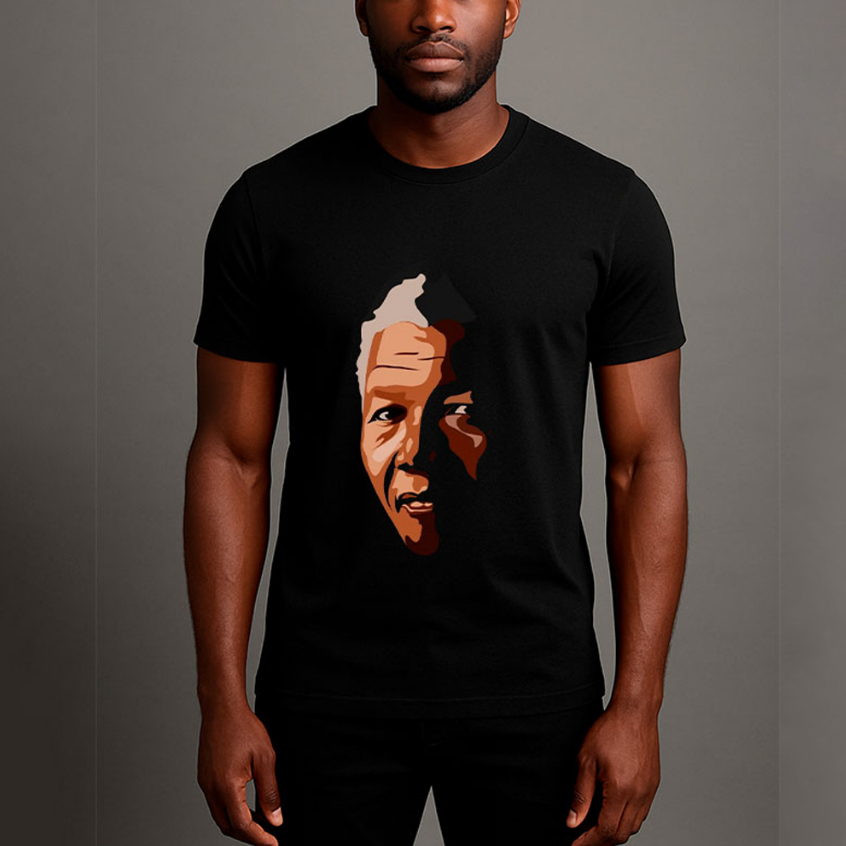 Camiseta Básica Masculina Nelson Mandela Blusa Streetwear 100% Algodão Envio Imediato