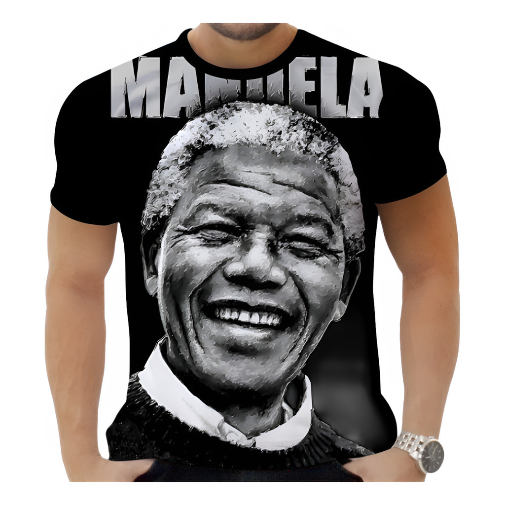 Camiseta Personalizada África Black Power Nelson Mandela KZN
