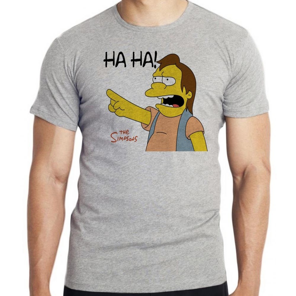 Camiseta Simpsons Nelson  Blusa criança infantil juvenil adulto camisa todos tamanhos