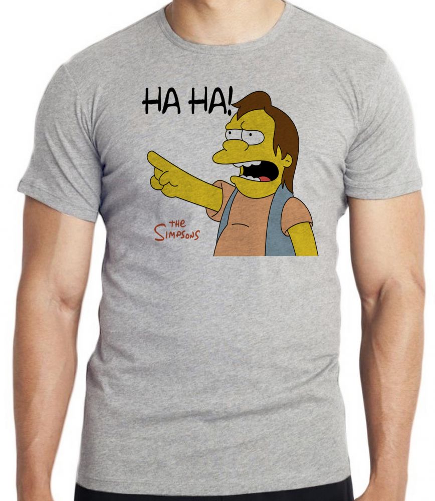 camiseta blusa Simpsons Nelson  Blusa criança infantil juvenil adulto camisa todos tamanhos