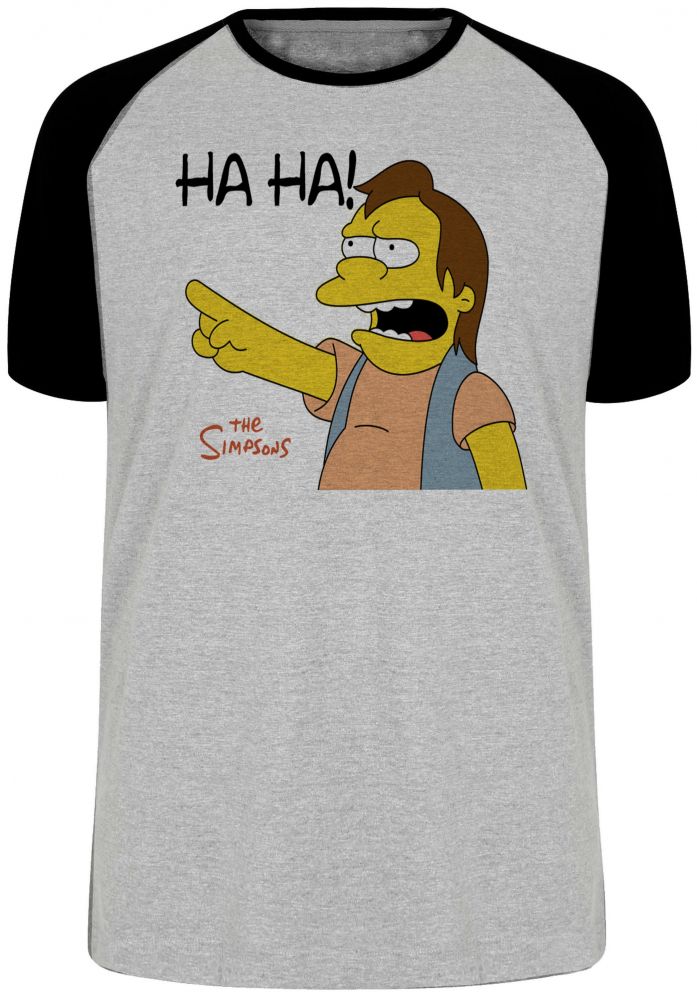 camiseta blusa Simpsons Nelson Blusa Plus Size extra grande adulto ou infantil
