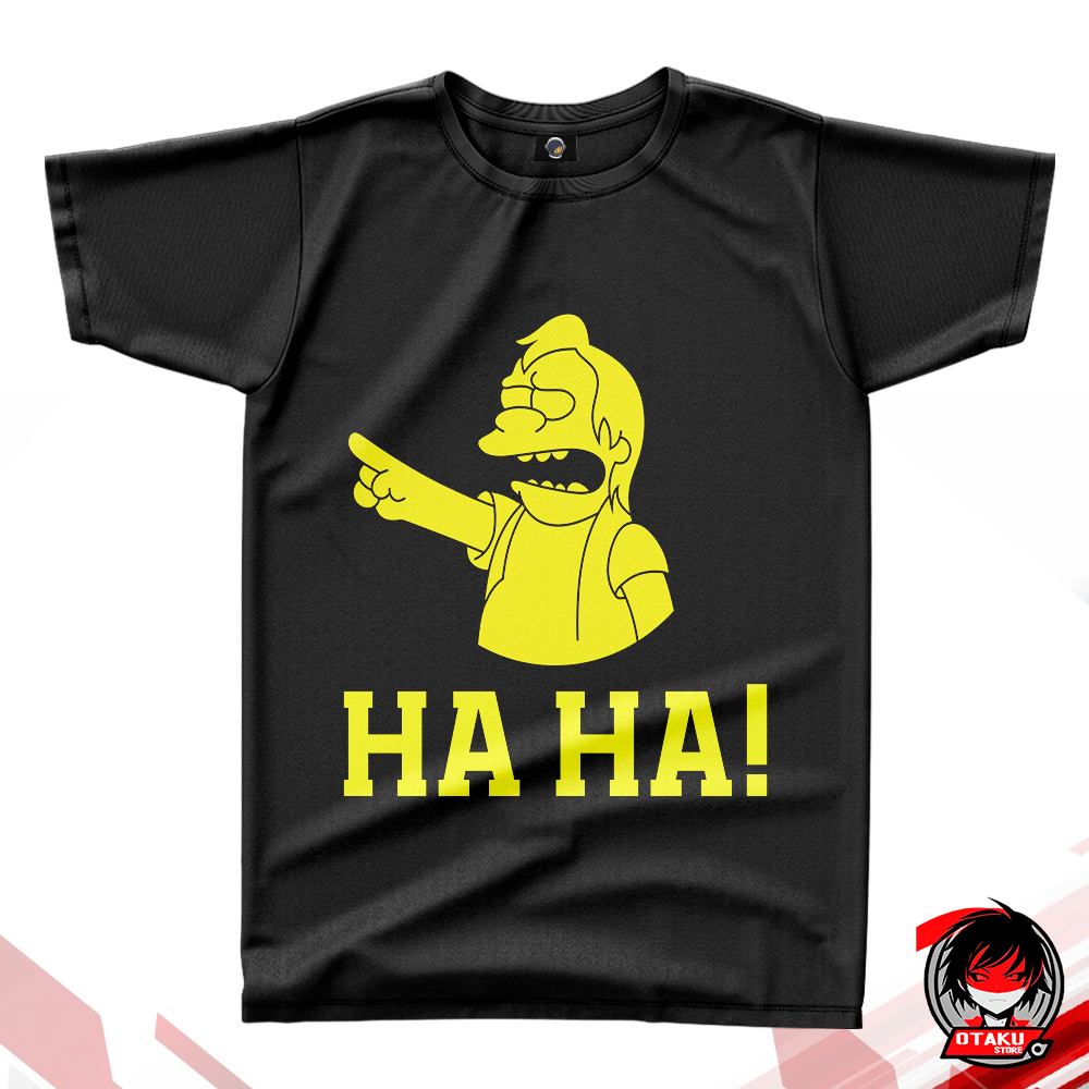 Camiseta Nelson Muntz Os Simpsons Adulto Babylook Infantil