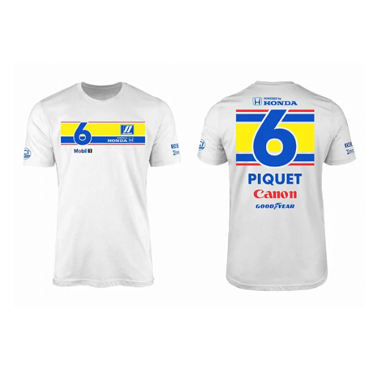 Camisa Algodão Estampada Camiseta Blusa FW11 Nelson Piquet 1987 Carro Corrida