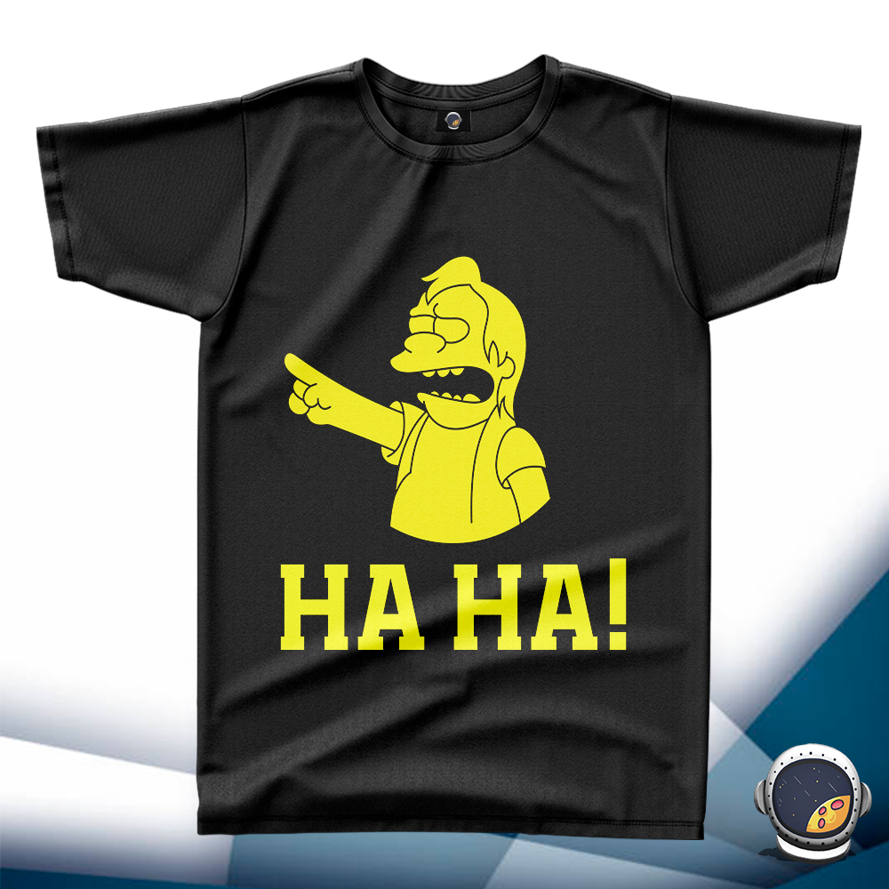 Camiseta Nelson Muntz Os Simpsons Adulto Babylook Infantil