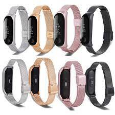 smartwatch Pulseira Pulseira De Metal Mi Banda 4 3 Wrist Nfc Cintas De Aço Inoxidável Caso Mi Banda Para Xiao Mi M4 Relógio Inteligente Xiomi