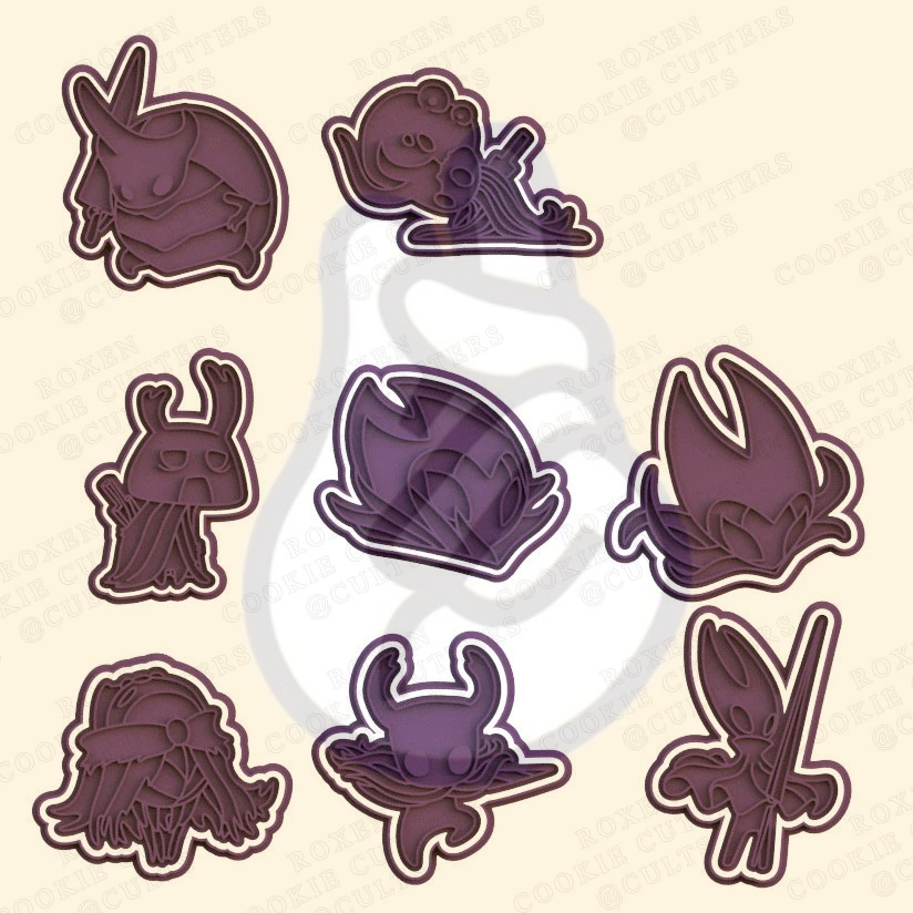 KIT Original Cortador de Biscoitos em Formato HOLLOW KNIGHT