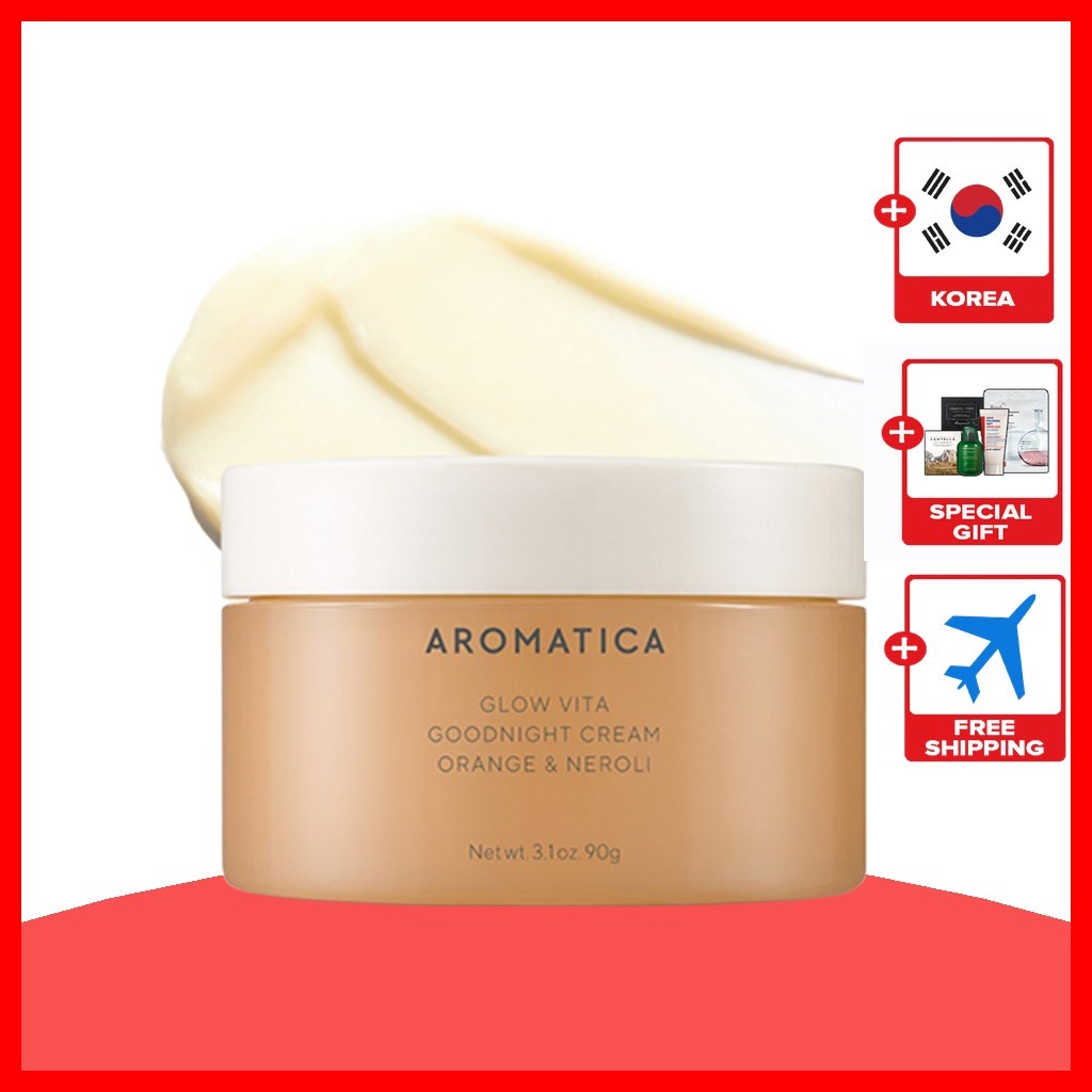 [aromatica] Creme Glow Vita Goodnight , Laranja E Neroli , 90g , 1 Unidade/Coreano