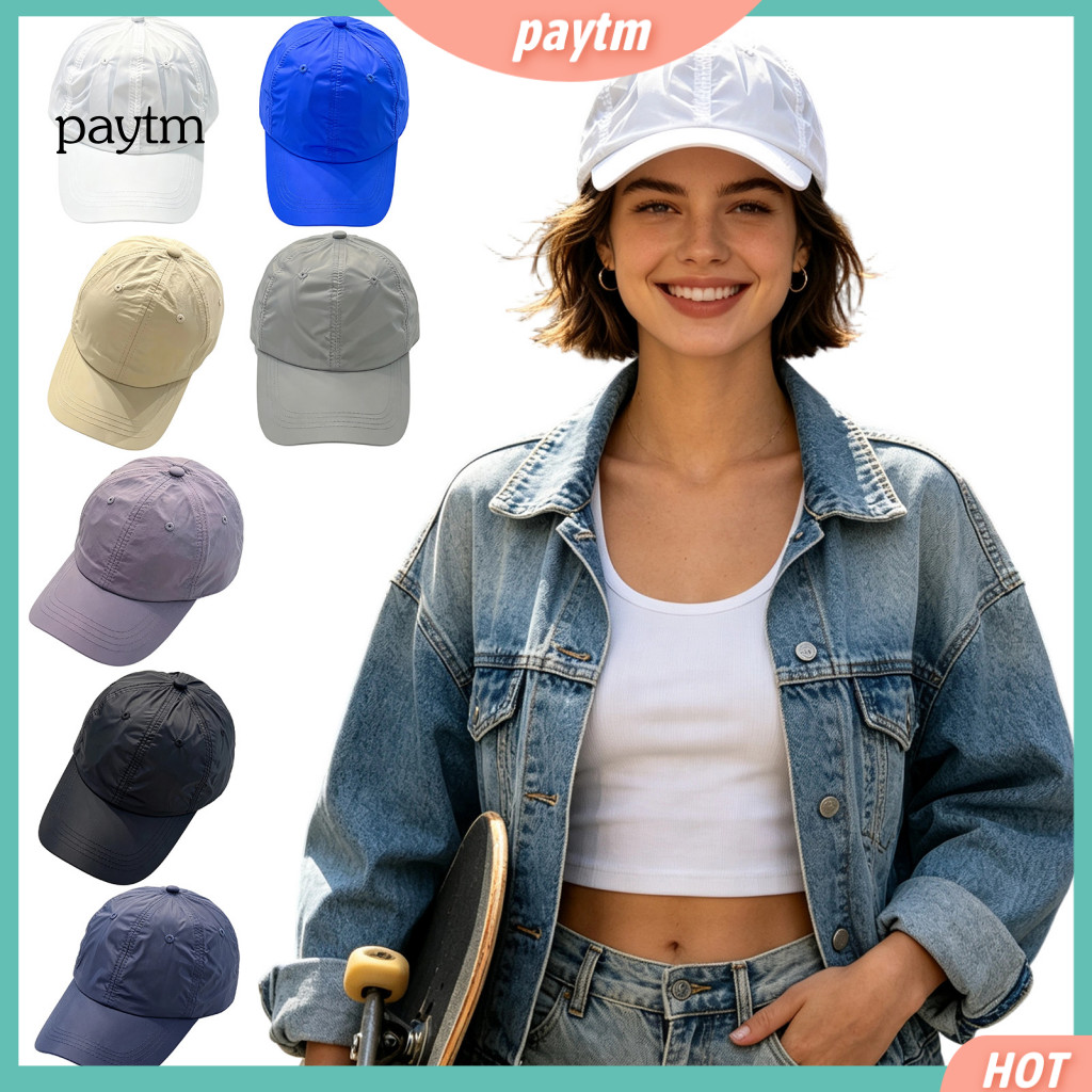 Breathable Athletic Cap for Heads Fashionable Sports for Men Women Waterproof Baseball Quick Dry Adjustable Outdoor Hat
