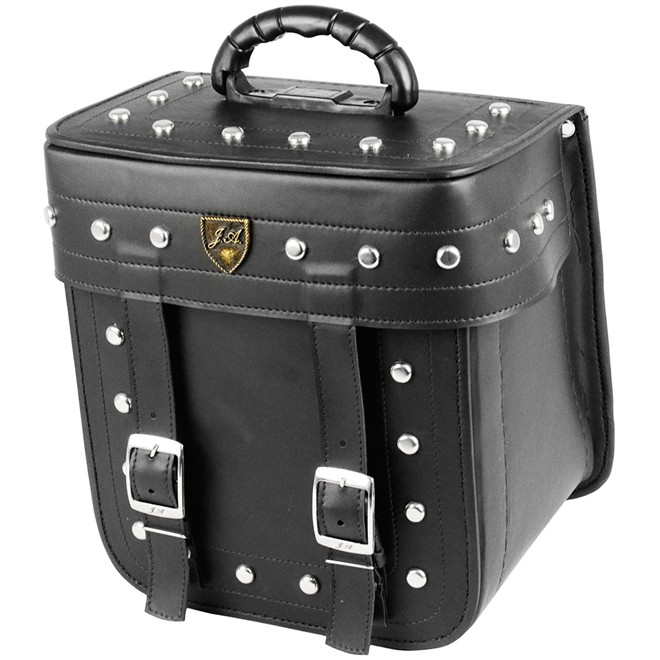 Alforge Traseiro (Bolsa) Custom Mini 20 Litros em Couro com Cravos