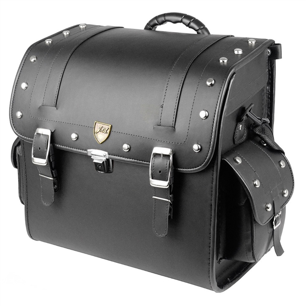 - Alforge Traseiro Wester Custom 35 Litros em Couro Sintético C/ Cravos C/ Chave