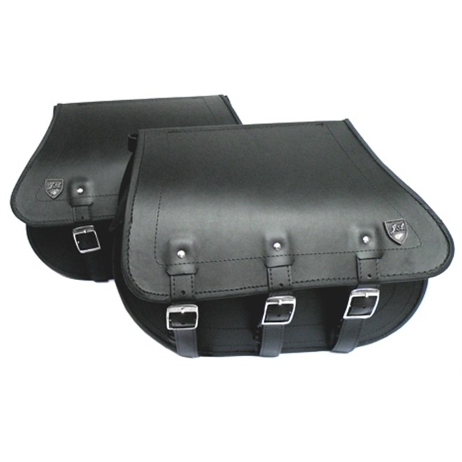 Alforge Lateral Custom 32 Litros Couro Liso Universal