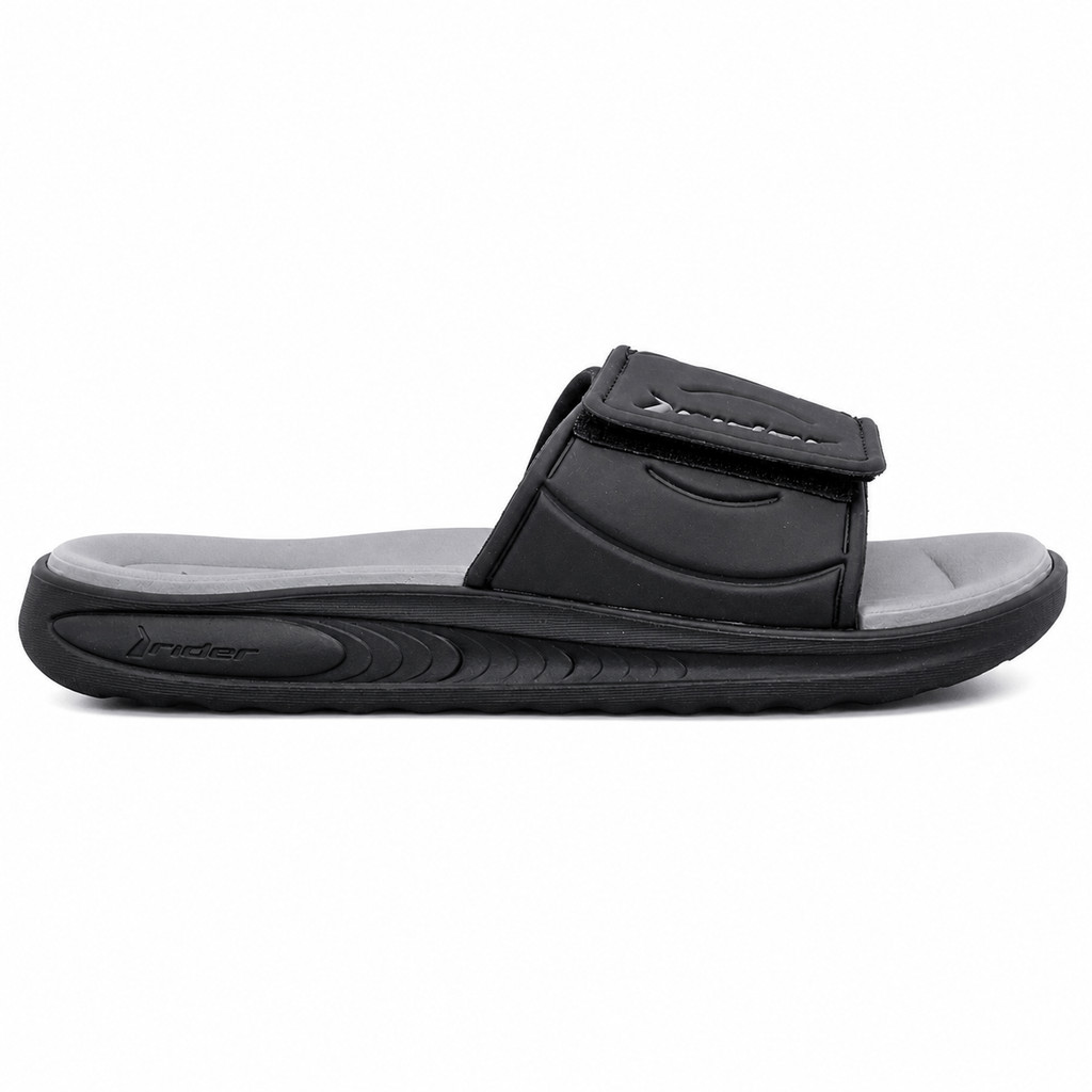 Chinelo Grendene Slide Rider R Soft Plus Preto Masculino