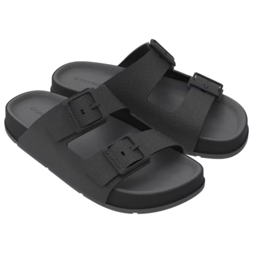 Chinelo Masculino Slide Milão Plus Preto Cartago 12501-BM835