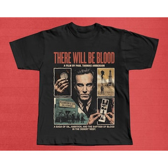 Camiseta Masculina Estampa Filme There Will Be Blood Moderna Confortável Atemporal Tendência