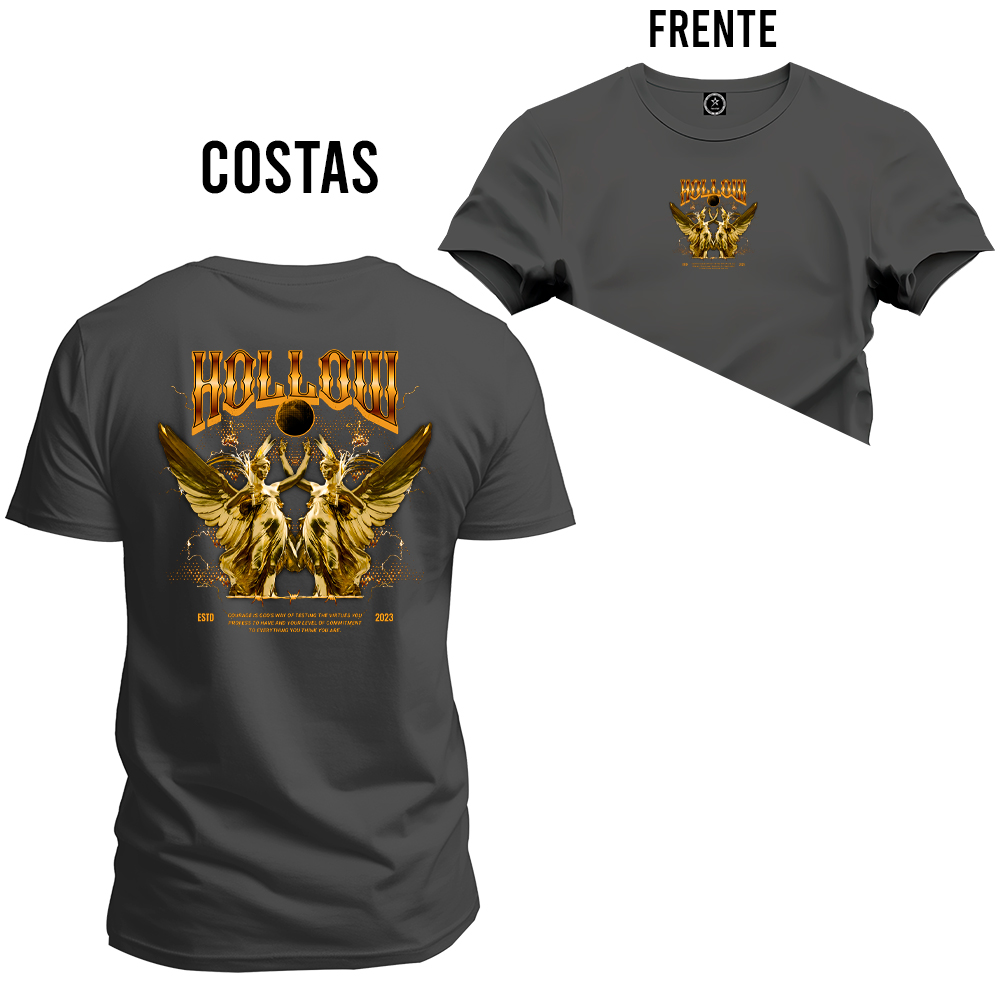 Camiseta Estampada Algodão Street Premium Estampada Hollow
