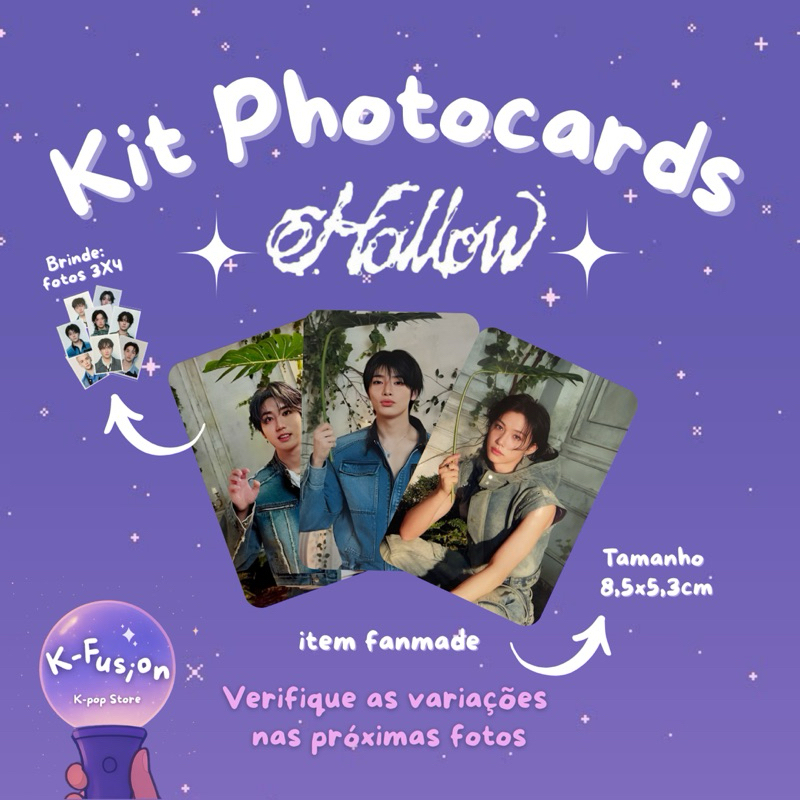 Kit 8 Photocards Stray Kids Hollow