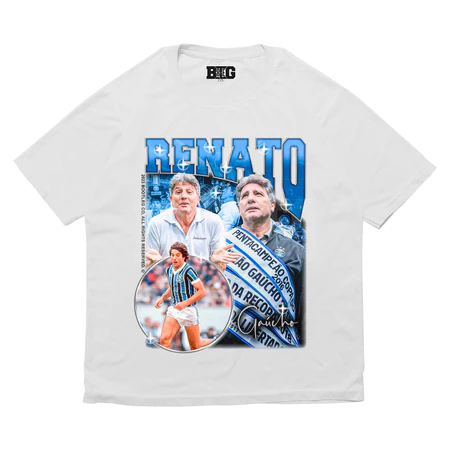 Camisa Basica Camiseta Renato Gaúcho Idolo Tecnico Futebol Unissex Bootleg Oficial