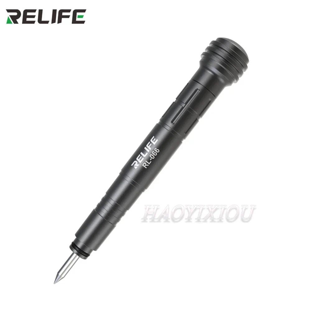Caneta Diamante Ponto Fixo Quebra Vidro RELIFE RL-066 Força Ajustável Quebrar Sob Pressão Para iPhone 8 A 15 16 Pro Max