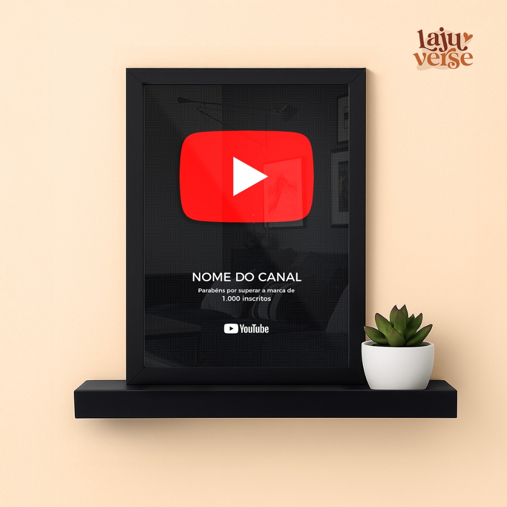 Quadro 1000 Inscritos Youtube