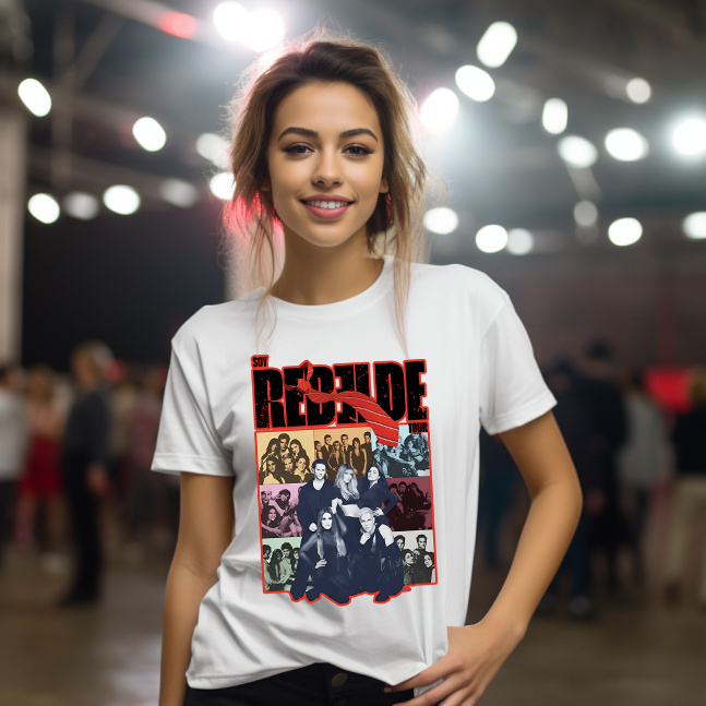 Camiseta Soy Rebelde Tour 2023 Camisa 100% Algodão Premium