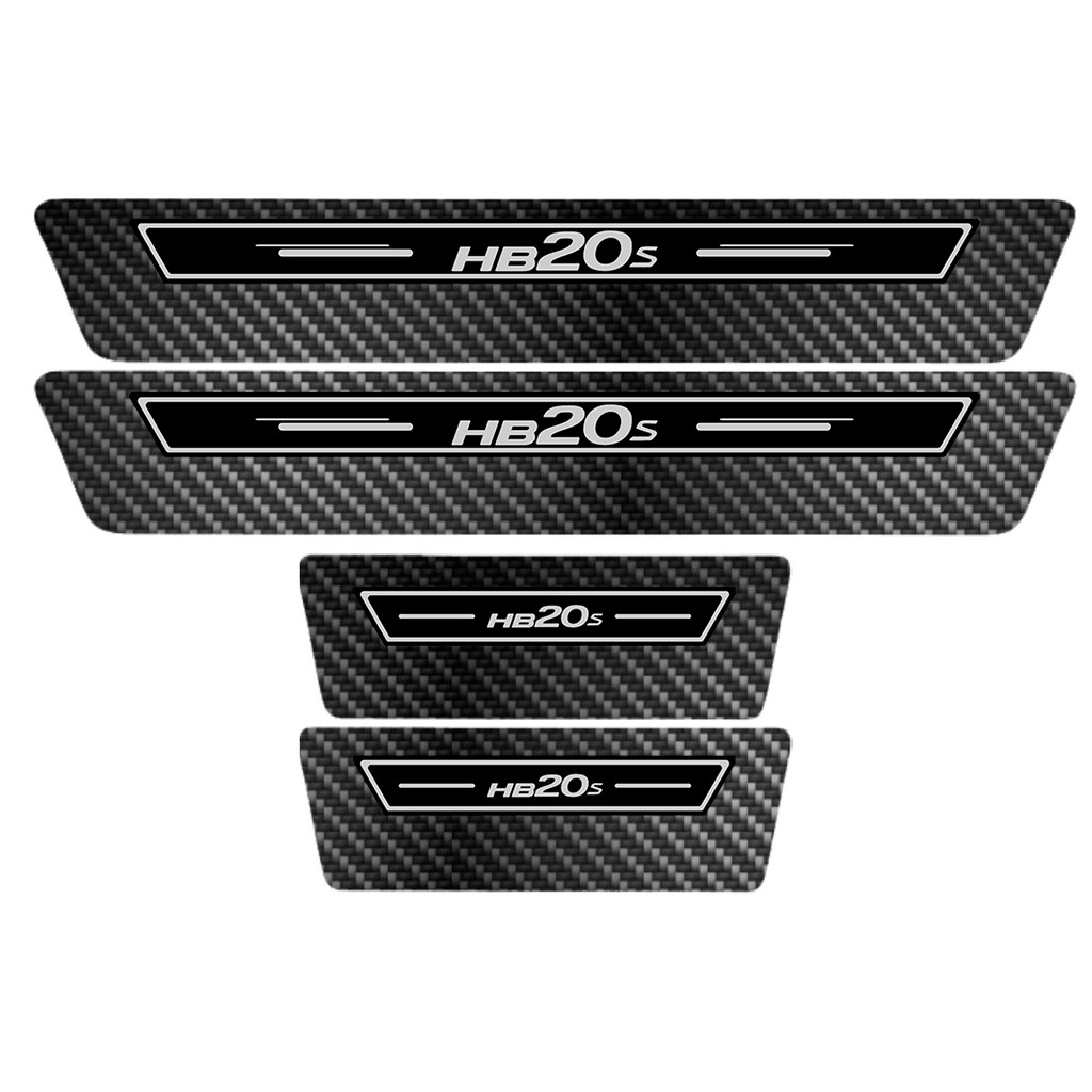 Soleira Porta Premium Preto Carbono Hb20s 22 2023 2024 2025