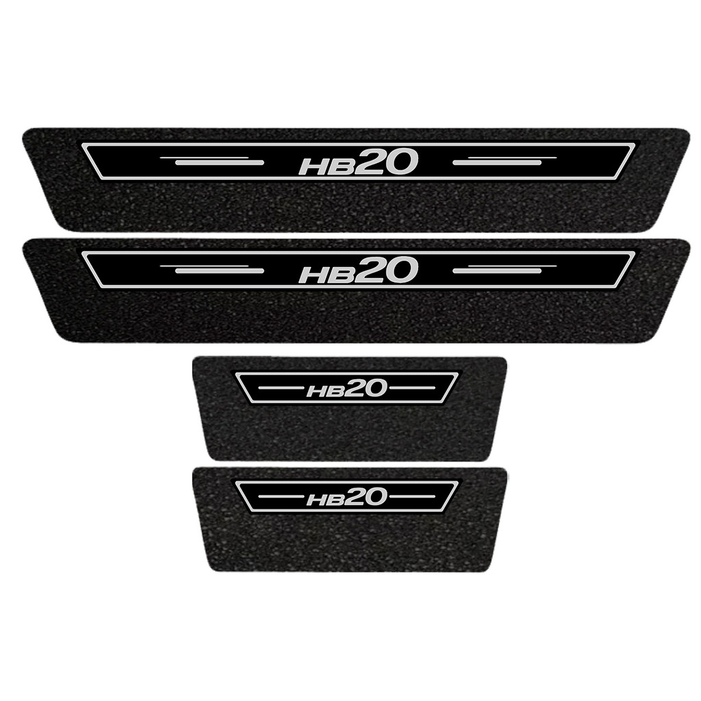 Soleira Protetora Porta Premium Preto Hb20 22 2023 2024 2025