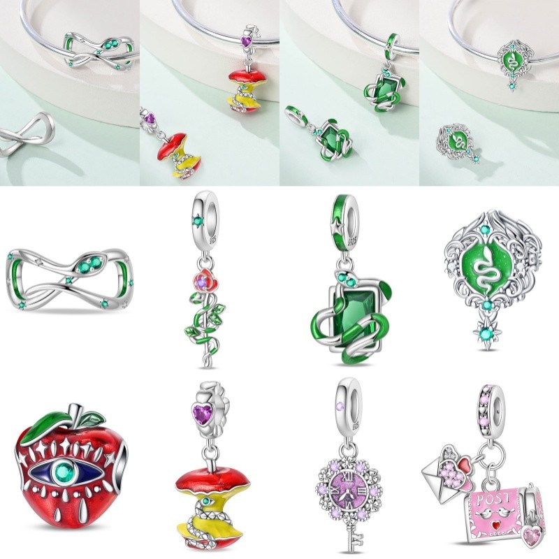 Charme Original S925 prata esterlina moda jóias Design compatível pulseira adequada para pulseira DIY presente de aniver