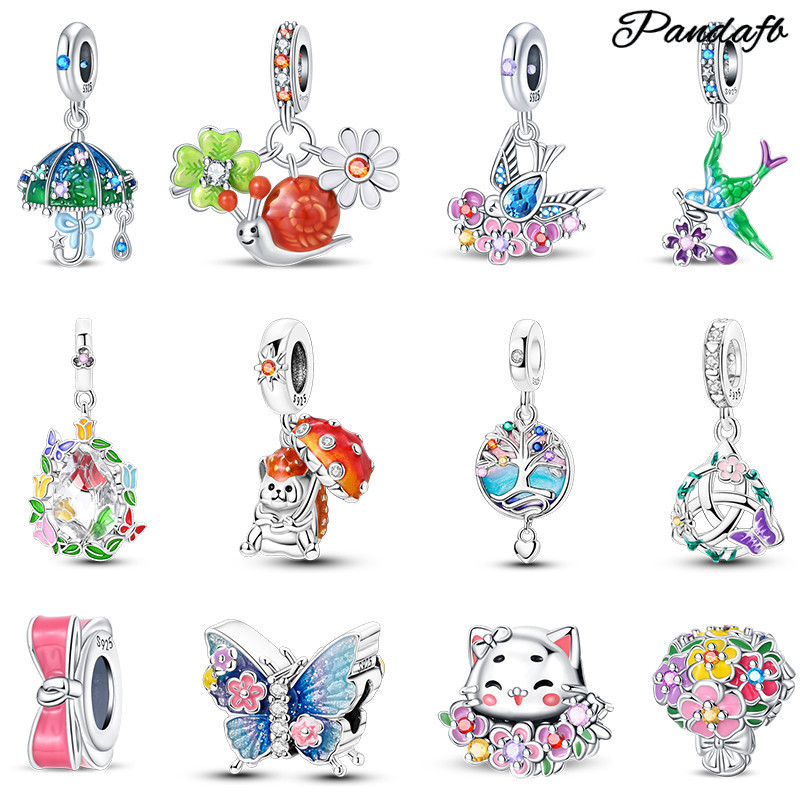 Berloques925 prata Original charme Design de moda adequado para pulseira DIY jóias fazendo