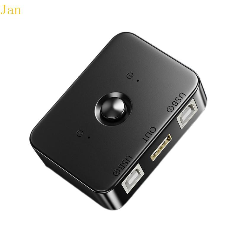 Jan Printer Sharer USB2 0 USB Compartilhamento Adaptador Hub Switcher