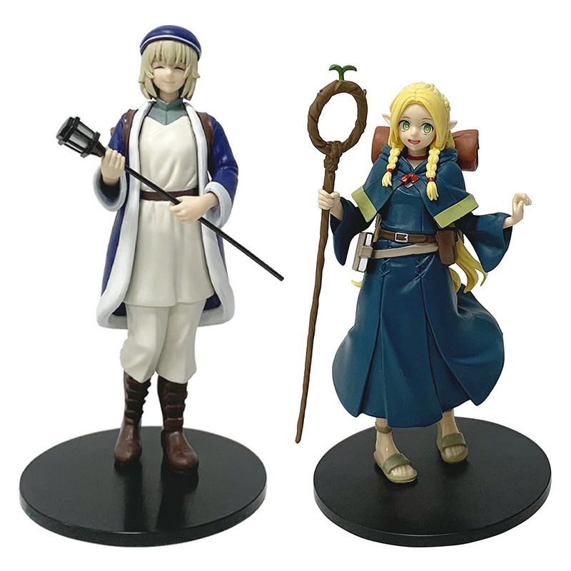 17-19cm Anime Quente Delicioso Em Masmorra Figura Elfo Mágico Marcille Dono Falin Touden Malhai Estatuetas De Ação PVC M