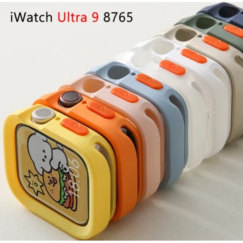 Silicone Anti-Drop Case Capinha Para Apple Watch Ultra 49mm 41mm 44mm 45mm 40mm iWatch Estojo Esportivo Protetora Capa
