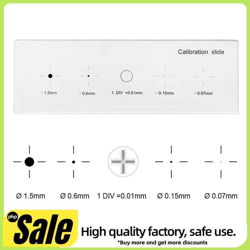 Corrediça De Calibração De Retícula 0.01mm Ponto Crosshair Microscópio Câmera Slide Placa Multifuncional Régua Precisa