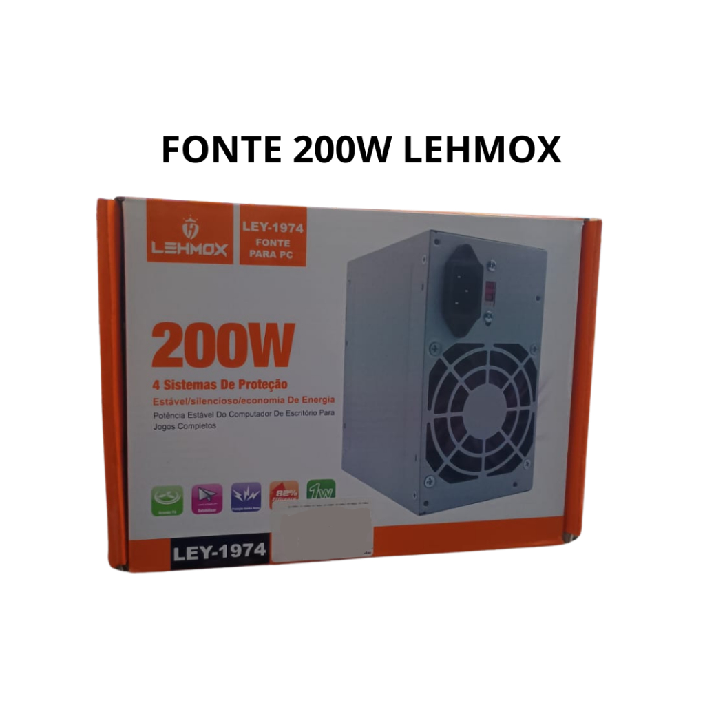 Fonte 4 Sistemas de Proteção 200W LEY-1974 LEHMOX