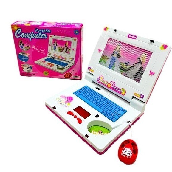 Laptop Infantil Musical Das Princesas C/ Luzes brinquedo de menina ENVIO IMEDIATO