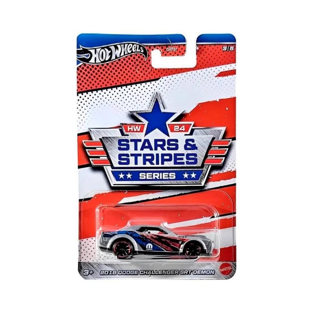 Hot Wheels Star & Stripes Series Dodge Challenger Demon 2018 - Mattel