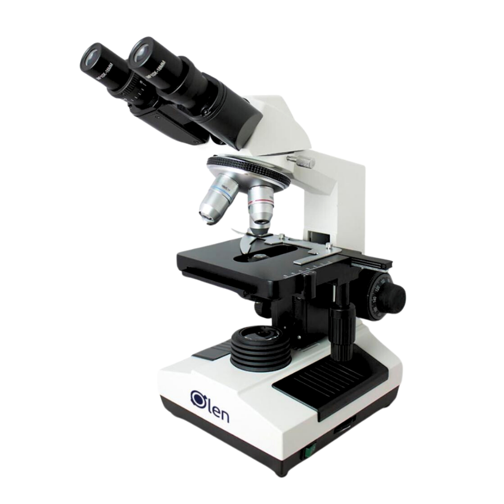 Microscópio Biológico Binocular 1600x Acromático - OLEN