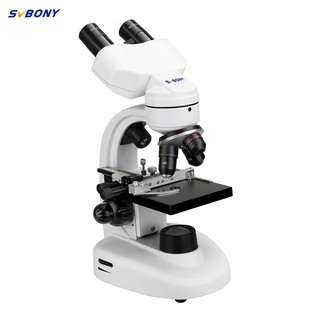 SVBONY SV605 Microscópio De Luz Led 80X-1600X Biológico De Barril Duplo Para Estudantes