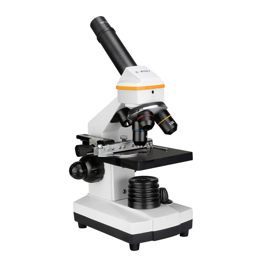 Microscópio Profissional SVBONY SV601 HD 80X-1600X Portátil Biológico Eletrônico Luz Dupla Foco Fino Campo Amplo Para Cr